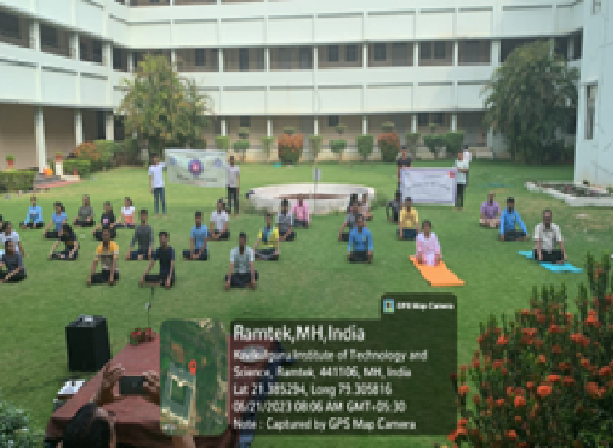 Nineth International Yoga Day KITS, Ramtek, on 21st June 2023